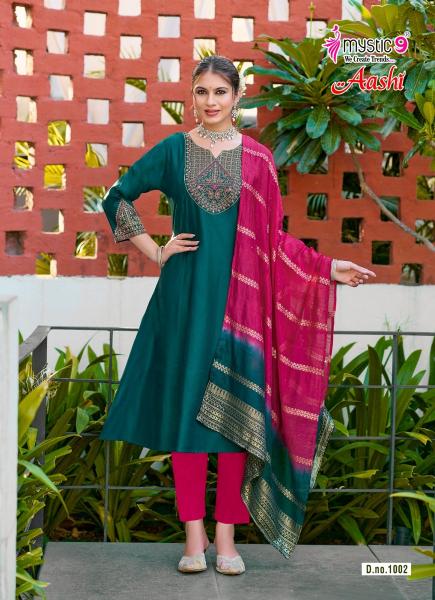 Mystic9 aashi vol 1 designer kurti wholesalers in jaipur
